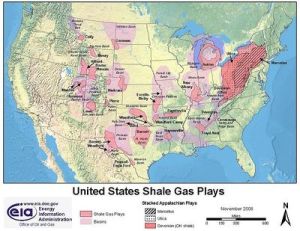 FRACKING United States Shale Gas Plays - Energy Information Administration - Office of Oil and Gas - from SourceWatch